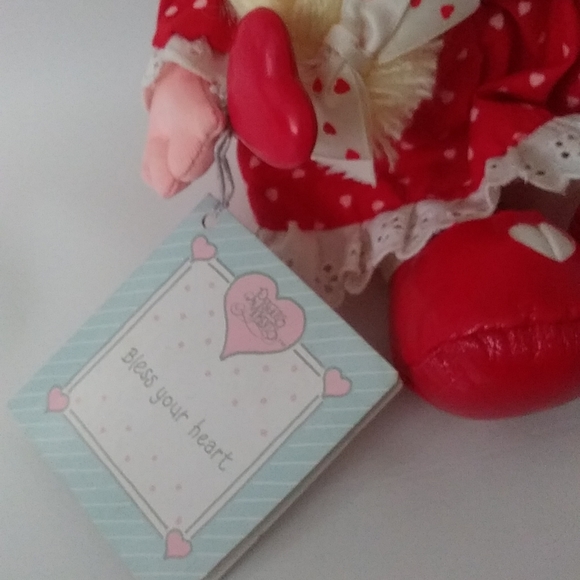 PRECIOUS MOMENTS * VINTAGE VALENTINE DOLL 1988 Edition - Picture 3 of 6